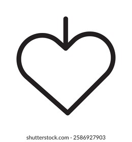 Heart icon reflecting passion, harmony, and romantic energy. Ideal for digital content, social expressions, and love-related branding.