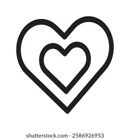 Heart icon representing kindness, warmth, and emotional depth. Ideal for messages of love, appreciation, and friendship.