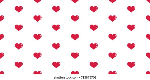 heart icon Seamless pattern valentine vector cartoon wallpaper background illustration