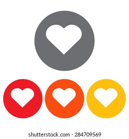 Heart icon set