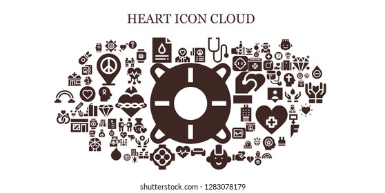  heart icon set. 93 filled heart icons. Simple modern icons about  - Help, Love, Chakra, Blood test, Peace, Stethoscope, Gym, Punk, Cardiogram, Hug, Marriage, Pharmacy, Cupid