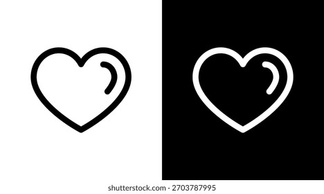 Corazón con diseño de conjunto de iconos