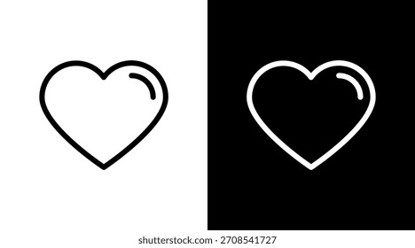 Corazón con diseño de conjunto de iconos