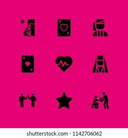 heart icon set. diet, health care and armenian vector icon for graphic design and web