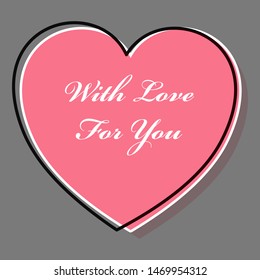 Heart icon set, love symbol. Valentine. Heart of love. Vector illustration.