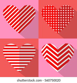 Heart icon set,Heart vector design for valentine day.