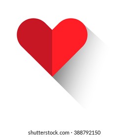 heart icon with a shadow