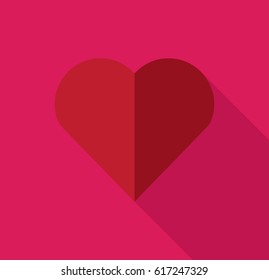 heart icon with shadow