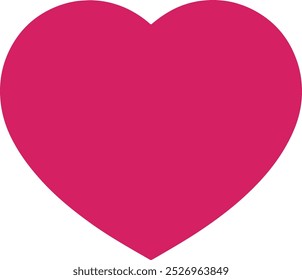 Heart icon. Heart shape isolated on white background. Happy valentine day background. Vector illustration