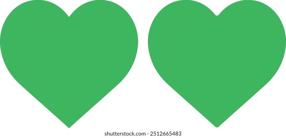 heart icon shape. Set of love symbols isolated design. Black heart shapes icon set. silhouette of heart design