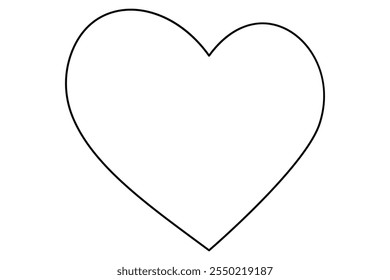 Heart, heart icon, heart shape, heart symbol isolated on a white background vector illustration
