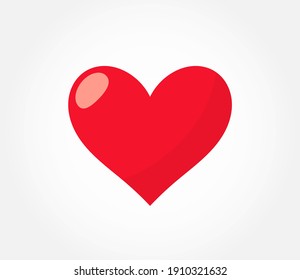Heart icon shape. Vector illustration.