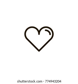 heart icon. sign design