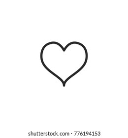 heart icon. sign design