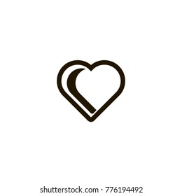 heart icon. sign design