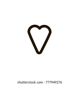 heart icon. sign design