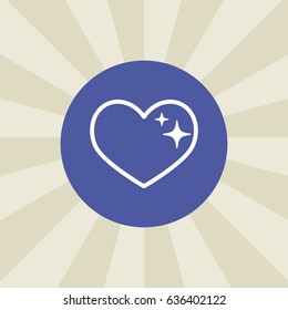 heart icon. sign design. background