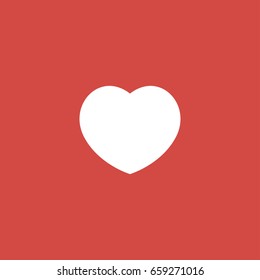heart icon. sign design. red background