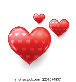 Heart. Heart icon sign. Heart logo design vector. Love the icon image. Love symbols. 3D Love simple sign