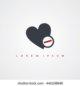 heart icon sign logotype theme vector art illustration