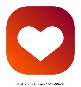 Heart icon or sign or symbol