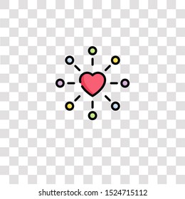 heart icon sign and symbol. heart color icon for website design and mobile app development. Simple Element from ethics collection for mobile concept and web apps icon.