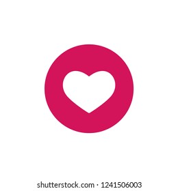 Heart Icon, Heart Sign And Symbol Vector Template.