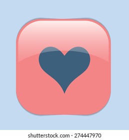 heart icon sign.  valentine icon