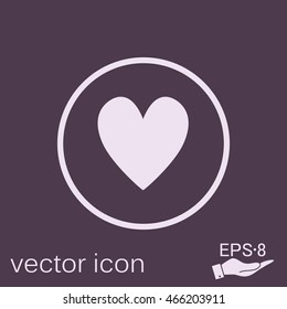 heart icon sign.  valentine icon