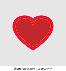 Heart icon sign vector isolated
