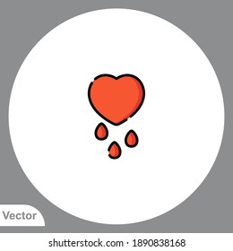 Heart icon sign vector,Symbol, logo illustration for web and mobile