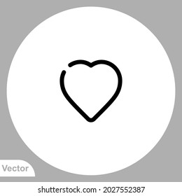 Heart icon sign vector,Symbol, logo illustration for web and mobile