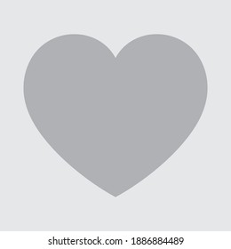 Heart icon. Silhouette of love icon. Vector illustration design.