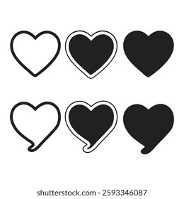 Heart Icon Simple and Cute Designs for Love, Romance, and Affection