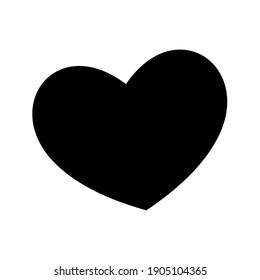 heart icon with simple design on white background