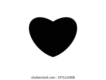 heart icon with simple design on white background