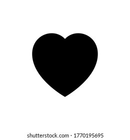 Icono de corazón. Icono plano simple. Ilustración de vectores de inicio de sesión