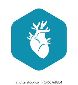 Heart icon. Simple illustration of heart vector icon for web