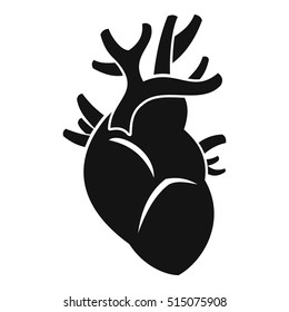 Heart icon. Simple illustration of heart vector icon for web