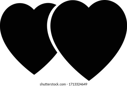 Heart icon Simple heart love logo Love icon sign