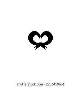 Heart icon. Simple style gift shop big sale poster background symbol. Like button. Heart brand logo design element. Heart t-shirt printing. Vector for sticker.