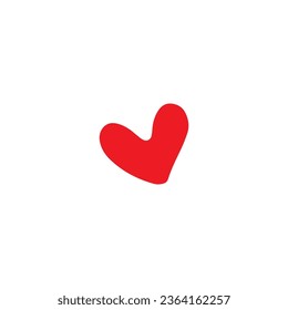 Icono de corazón. Estilo sencillo tienda de regalos gran venta cartel de fondo símbolo. botón Me gusta. Elemento de diseño de logotipo de marca de corazón. Impresión de camisetas de corazón. Vector para pegatinas.