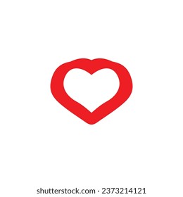 Heart icon. Simple style gift shop big sale poster background symbol. Like button. Heart brand logo design element. Heart t-shirt printing. Vector for sticker.