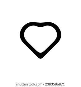 Herzsymbol. Einfach Stil Geschenkladen Großverkauf Poster Hintergrund Symbol. Gefällt mir der Knopf. Design-Element des Herzmarkenlogos. T-Shirt-Druck im Herzen. Vektorgrafik für Aufkleber.