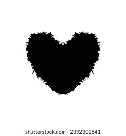 Heart icon. Simple style gift shop big sale poster background symbol. Like button. Heart brand logo design element. Heart t-shirt printing. Vector for sticker.
