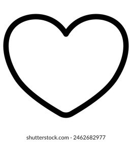 heart icon, simple vector design