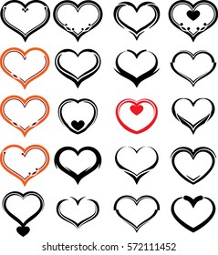 Heart Icon Sketch Style Vector Illustration