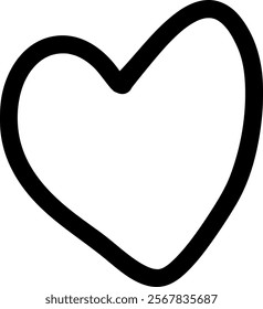 Heart Icon Sketch Vector Illustration