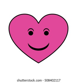 Heart icon smile