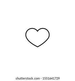 Heart icon. Social media button. Logo design element
